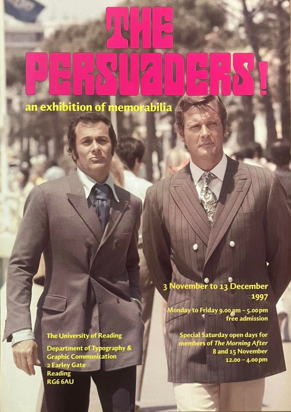 The Persuaders! 1997 Exhibition A3 poster